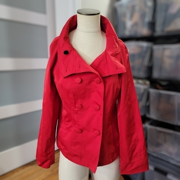 Lafayette 148 Red Jacket Double Breasted Size 4 - Picture 1 of 16